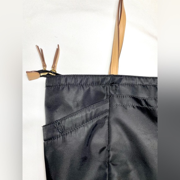 Ann Klein Womens Black Vinyl large Tote Shoulder Bag - Picture 5 of 14